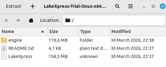 Extracted archive structure